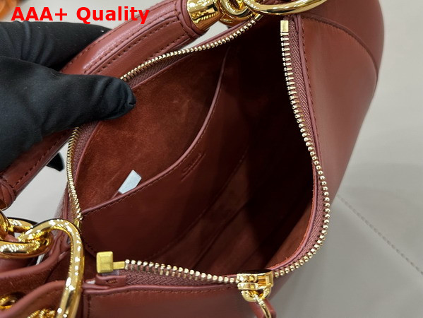 Chloe Small Chloe Banana Zipped Hobo in Blushy Brown Soft Leather Replica