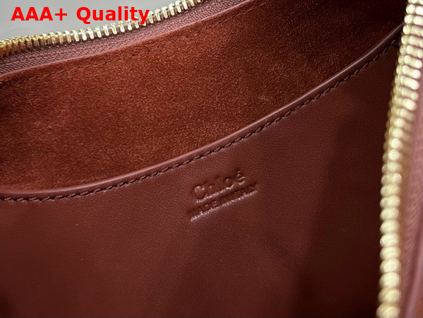 Chloe Small Chloe Banana Zipped Hobo in Blushy Brown Soft Leather Replica