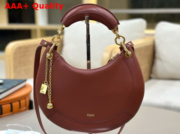 Chloe Small Chloe Banana Zipped Hobo in Blushy Brown Soft Leather Replica