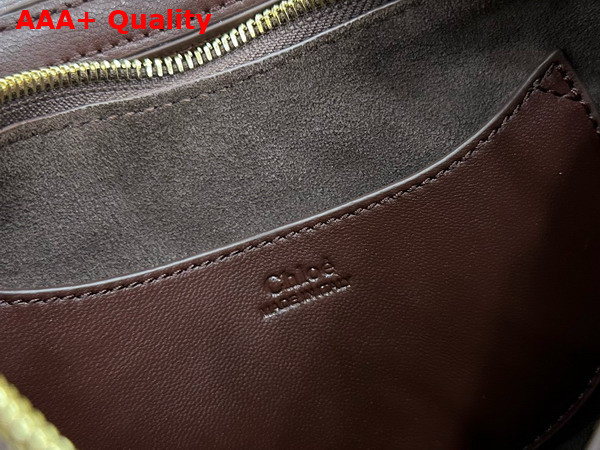 Chloe Small Chloe Banana Zipped Hobo in Crafty Brown Soft Leather Replica