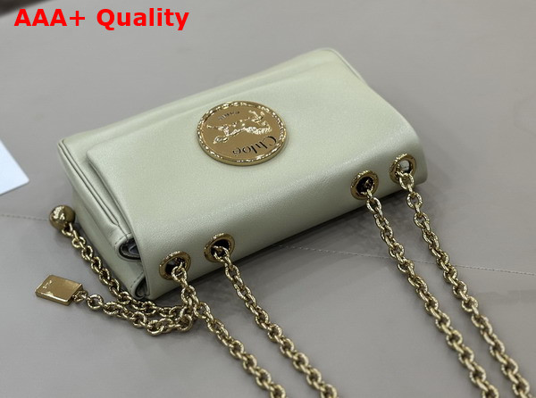 Chloe Small Chloe Heritage Shoulder Bag in Aloe Green Grained Leather Replica