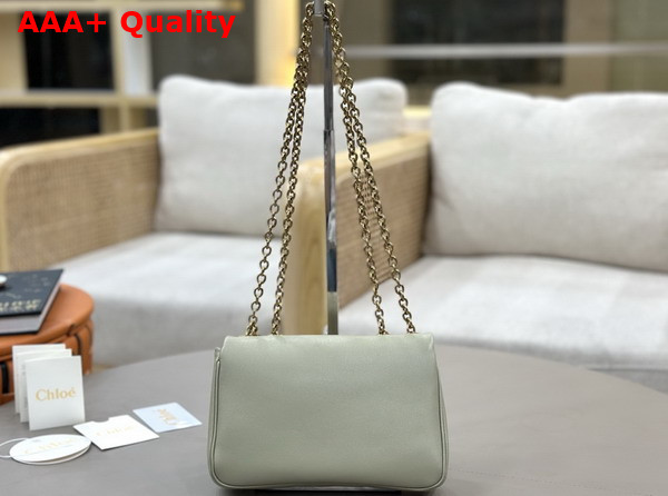 Chloe Small Chloe Heritage Shoulder Bag in Aloe Green Grained Leather Replica