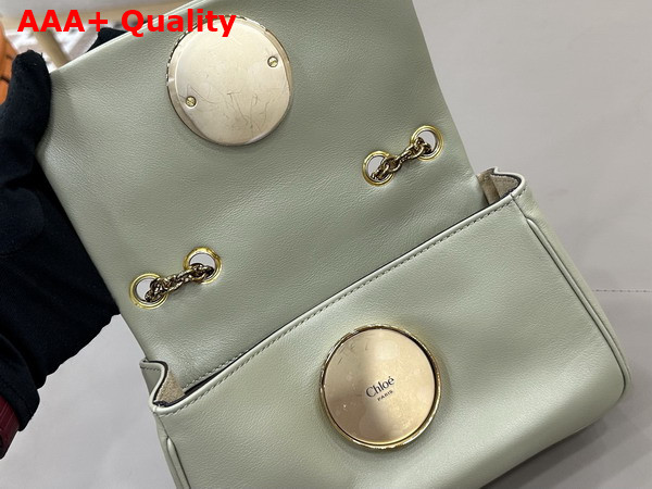 Chloe Small Chloe Heritage Shoulder Bag in Aloe Green Grained Leather Replica