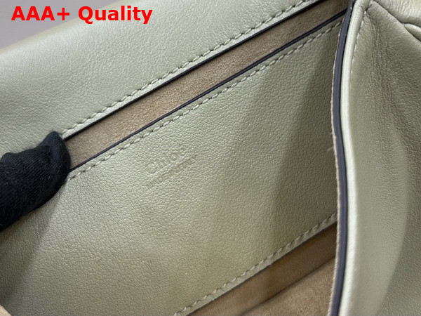Chloe Small Chloe Heritage Shoulder Bag in Aloe Green Grained Leather Replica