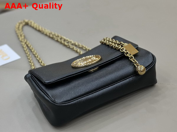 Chloe Small Chloe Heritage Shoulder Bag in Black Grained Leather Replica