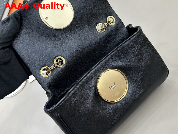 Chloe Small Chloe Heritage Shoulder Bag in Black Grained Leather Replica