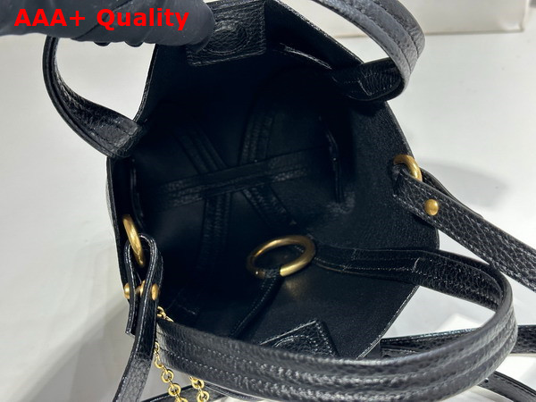 Chloe Small Chloe Spin Tote Bag in Black Grained Leather Replica