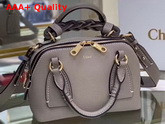 Chloe Small Daria Bag in Stormy Grey Smooth and Shiny Calfskin Replica