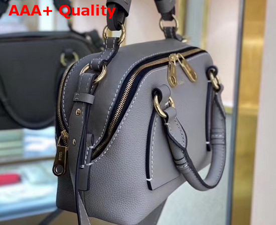 Chloe Small Daria Bag in Stormy Grey Smooth and Shiny Calfskin Replica