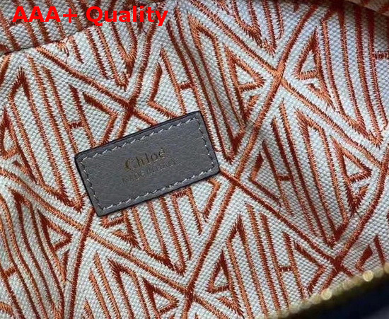 Chloe Small Daria Bag in Stormy Grey Smooth and Shiny Calfskin Replica