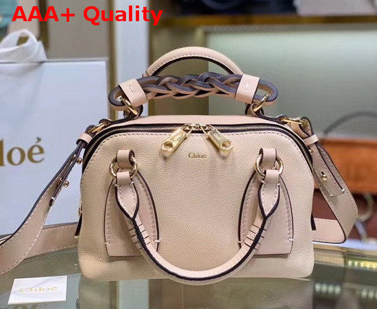 Chloe Small Daria Bag in Sweet Beige Smooth and Shiny Calfskin Replica