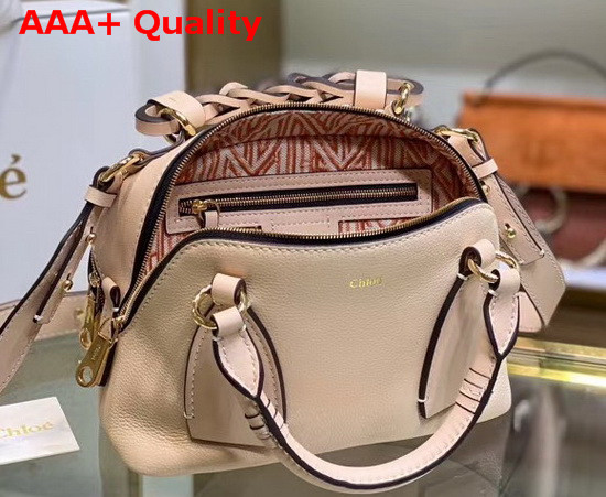 Chloe Small Daria Bag in Sweet Beige Smooth and Shiny Calfskin Replica