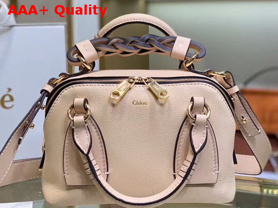 Chloe Small Daria Bag in Sweet Beige Smooth and Shiny Calfskin Replica