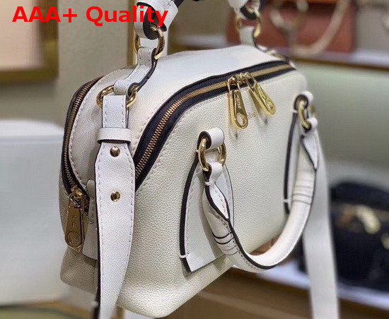 Chloe Small Daria Bag in White Smooth and Shiny Calfskin Replica