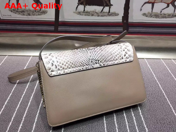 Chloe Small Faye Bag in Pattern Python Grey Replica