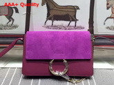 Chloe Small Faye Bag in Purple Calfskin Replica