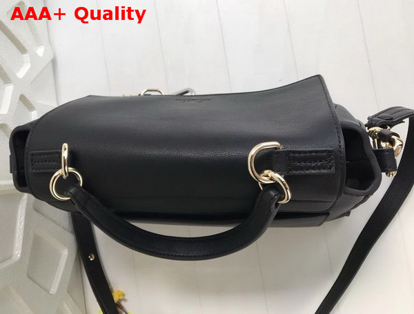 Chloe Small Faye Day Bag in Black Smooth and Suede Calfskin Replica