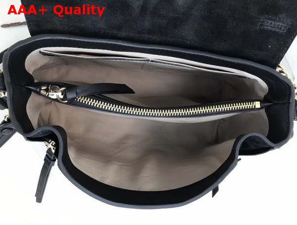 Chloe Small Faye Day Bag in Black Smooth and Suede Calfskin Replica