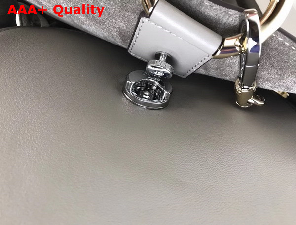 Chloe Small Faye Day Bag in Grey Smooth and Suede Calfskin Replica