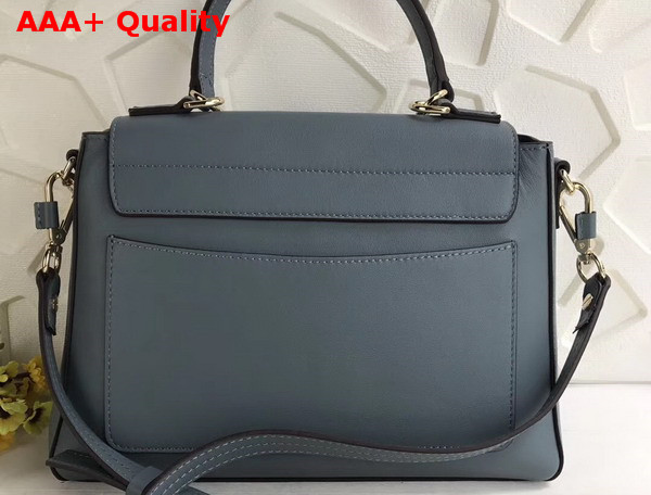 Chloe Small Faye Day Bag in Light Blue Smooth and Suede Calfskin Replica