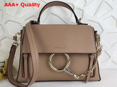 Chloe Small Faye Day Bag in Motty Grey Smooth and Suede Calfskin Replica