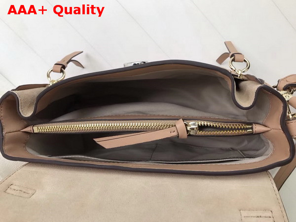Chloe Small Faye Day Bag in Motty Grey Smooth and Suede Calfskin Replica