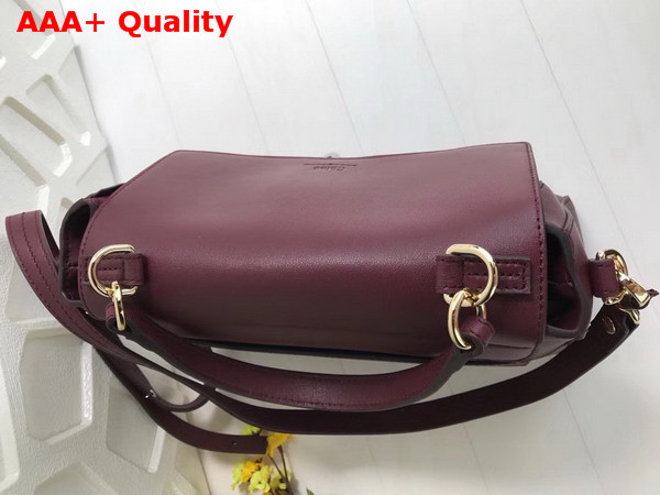 Chloe Small Faye Day Bag in Smooth and Suede Calfskin Carbon Brown Replica