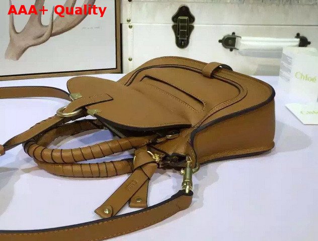 Chloe Small Marcie Bag In Grained Calfskin Tan Replica