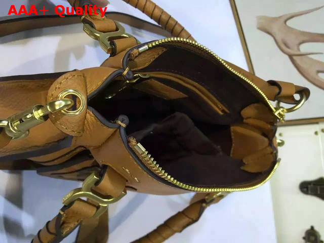 Chloe Small Marcie Bag In Grained Calfskin Tan Replica