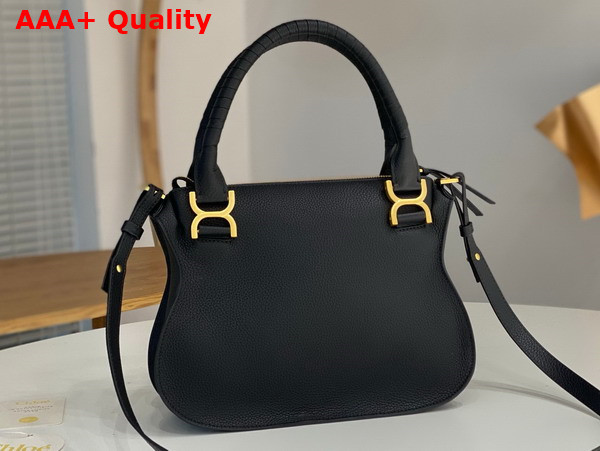 Chloe Small Marcie Bag in Black Grained Leather Replica