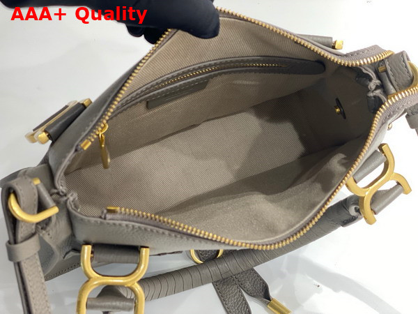 Chloe Small Marcie Bag in Cashmere Grey Grained Leather Replica
