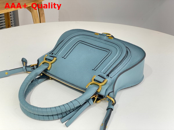 Chloe Small Marcie Bag in Cloudy Blue Grained Leather Replica