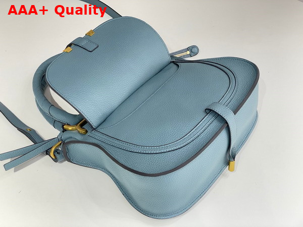 Chloe Small Marcie Bag in Cloudy Blue Grained Leather Replica