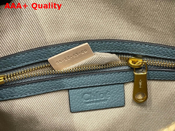 Chloe Small Marcie Bag in Cloudy Blue Grained Leather Replica