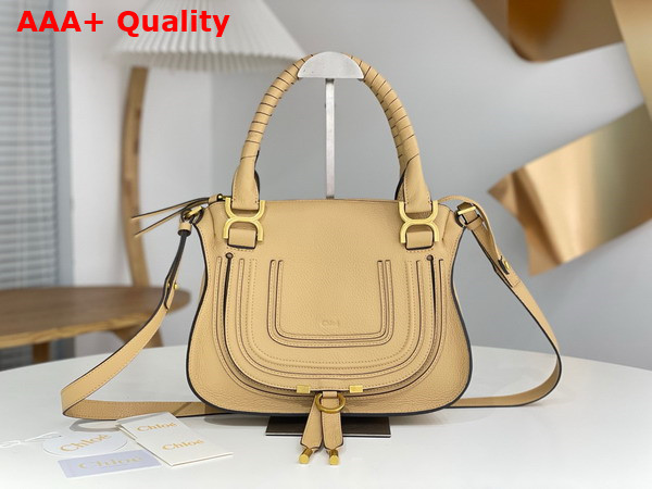 Chloe Small Marcie Bag in Cream Grained Leather Replica