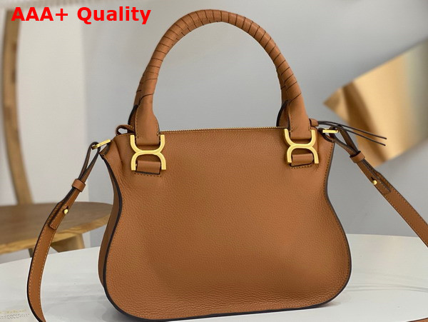 Chloe Small Marcie Bag in Tan Grained Leather Replica