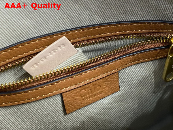 Chloe Small Marcie Bag in Tan Grained Leather Replica