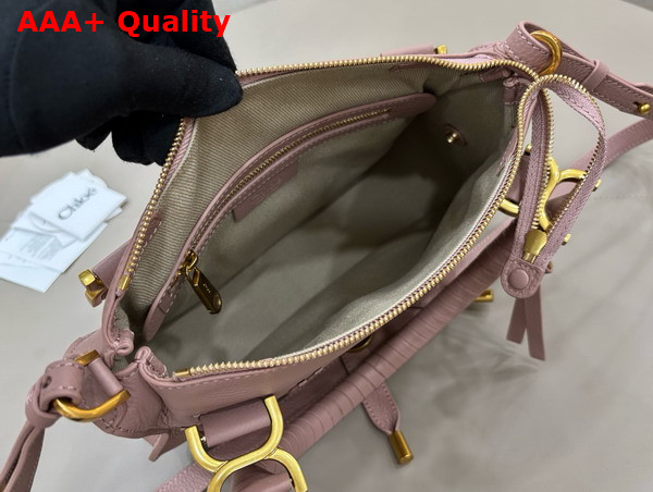 Chloe Small Marcie Bag in Woodrose Grained Leather Replica