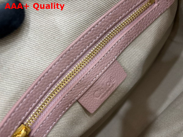 Chloe Small Marcie Bag in Woodrose Grained Leather Replica