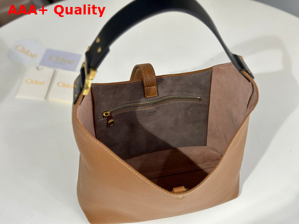 Chloe Small Marcie Hobo Bag in Grained Leather Tan Replica