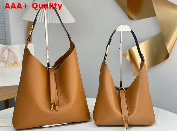 Chloe Small Marcie Hobo Bag in Grained Leather Tan Replica