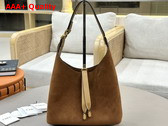 Chloe Small Marcie Hobo Bag in Suede Leather Gold and Khaki Replica