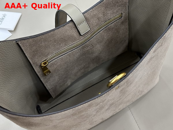 Chloe Small Marcie Hobo in Suede Leather Motty Grey Replica