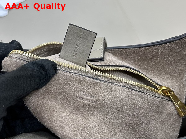 Chloe Small Marcie Hobo in Suede Leather Motty Grey Replica