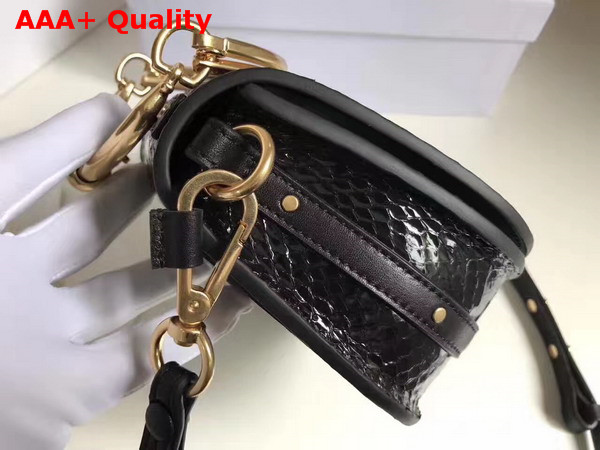 Chloe Small Nile Bracelet Bag in Black Python Replica