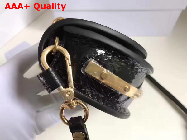 Chloe Small Nile Minaudiere in Black Python Replica