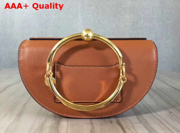 Chloe Small Nile Minaudiere in Caramel Smooth Calfskin Replica