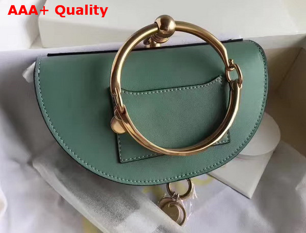 Chloe Small Nile Minaudiere in Green Blue Smooth Calfskin Replica