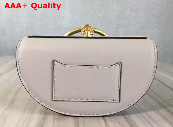 Chloe Small Nile Minaudiere in Motty Grey Smooth Calfskin Replica