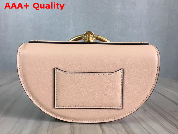 Chloe Small Nile Minaudiere in Nude Smooth Calfskin Replica